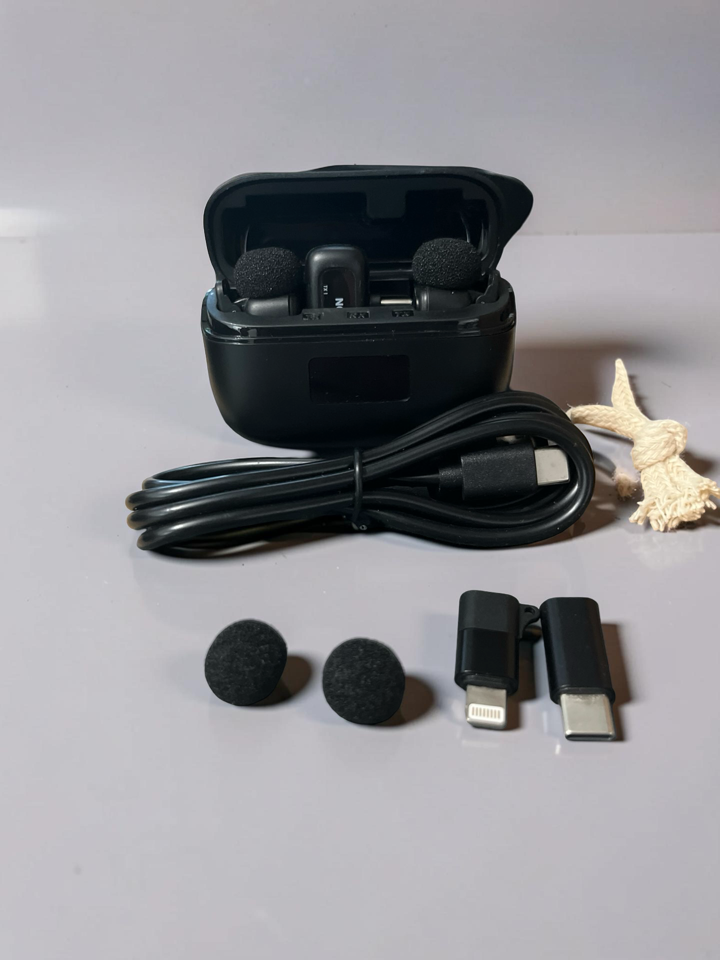 KM19 Mini Wireless Receivers (2) & Transmitter (1) for on the go recordings